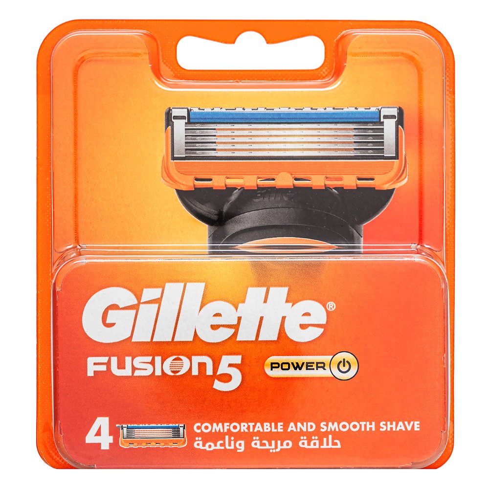 Gillette Fusion 5 testina di ricambio Power 4 pcs