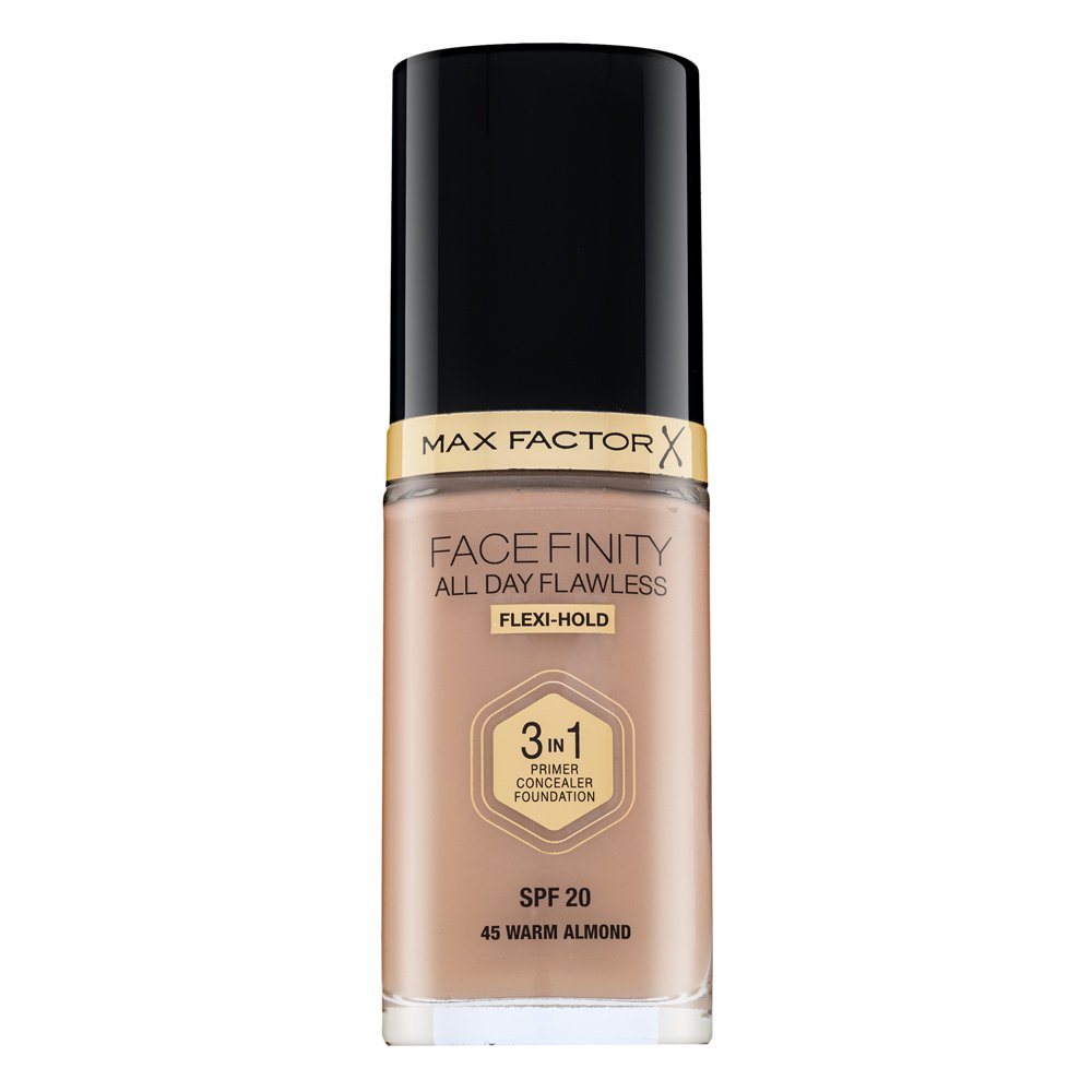 Max Factor Facefinity All Day Flawless Flexi-Hold 3in1 Primer Concealer Foundation SPF20 fondotinta liquido 3in1 45 30 ml