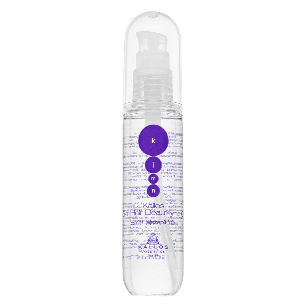 Kallos Elixir Hair Beautifying Oil olio per morbidezza e lucentezza dei capelli 50 ml