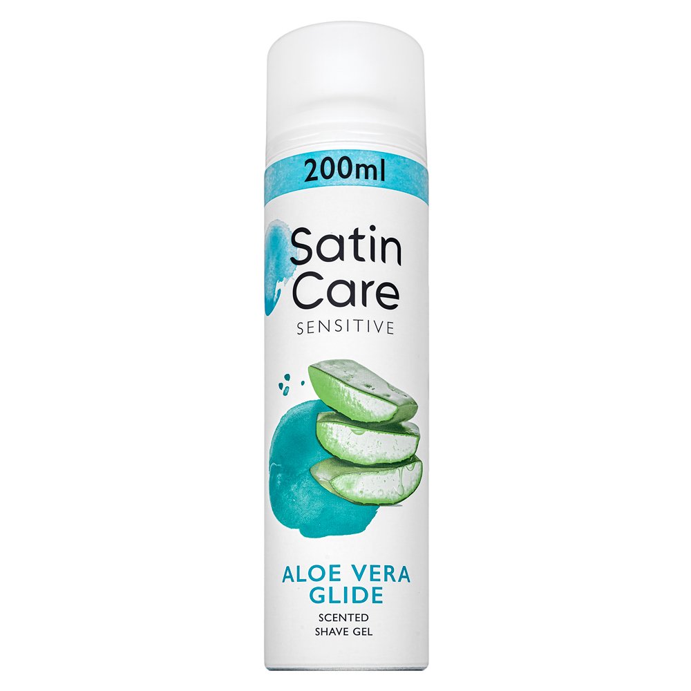 Gillette Satin Care gel da barba Sensitive Aloe Vera Shave Gel 200 ml