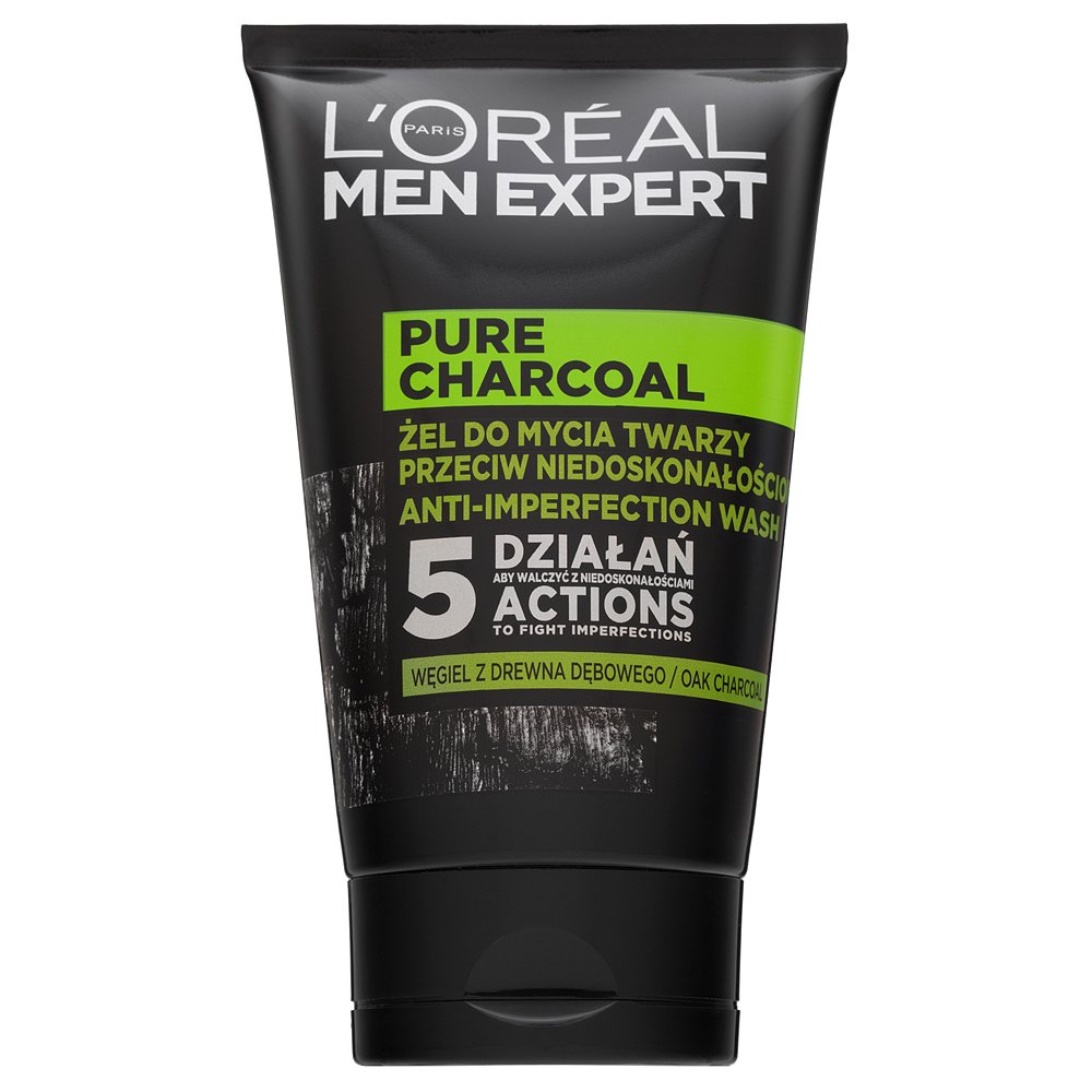 L´Oréal Paris Men Expert Pure Charcoal gel detergente Anti-Imperfection Wash 100 ml