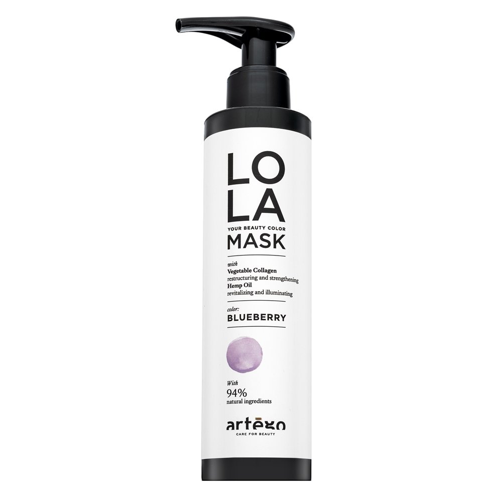 Artègo Lola Your Beauty Colour Mask La maschera per capelli colorazione intensa per i capelli Blueberry 200 ml