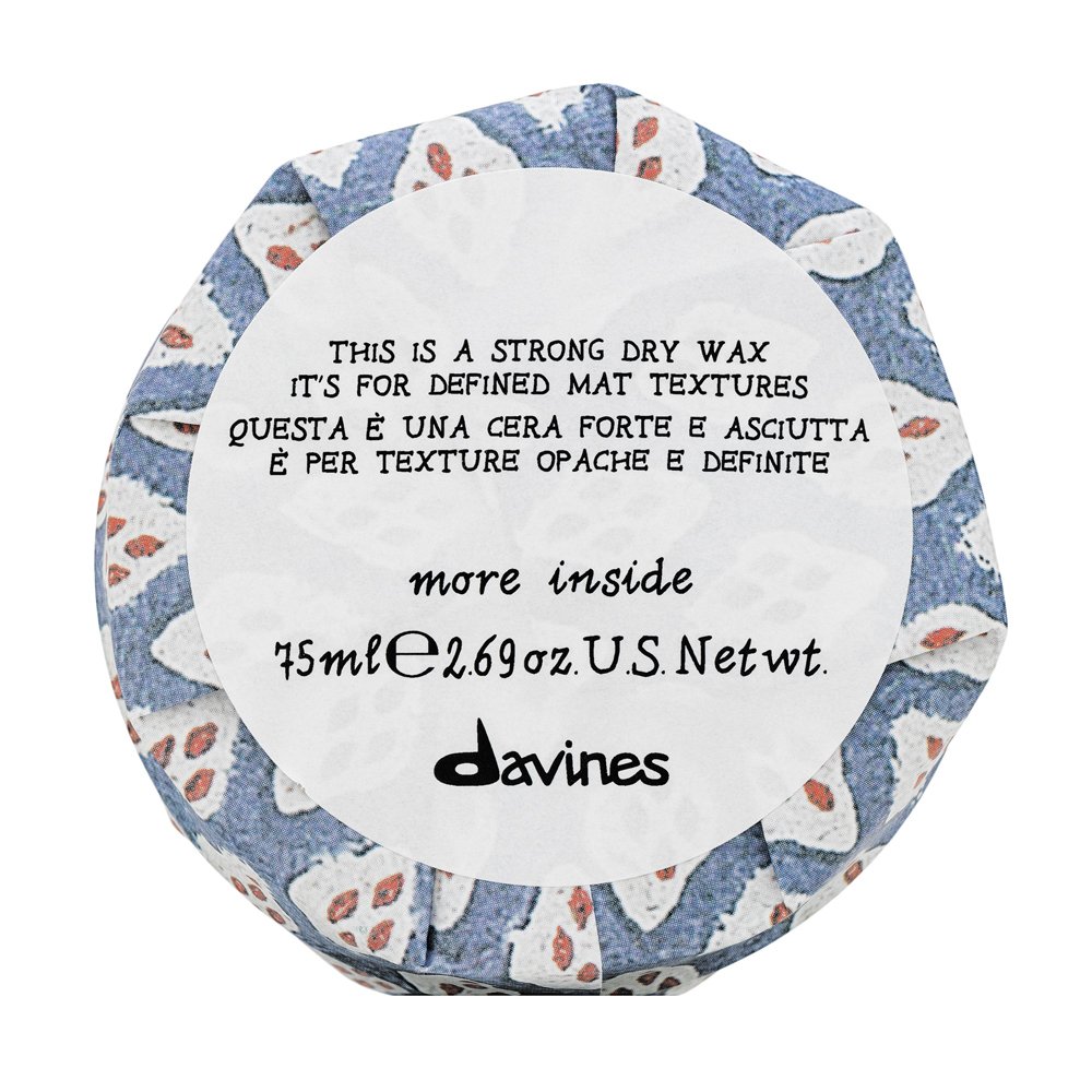 Davines More Inside Strong Dry Wax cera modellante per capelli per una forte fissazione 75 ml