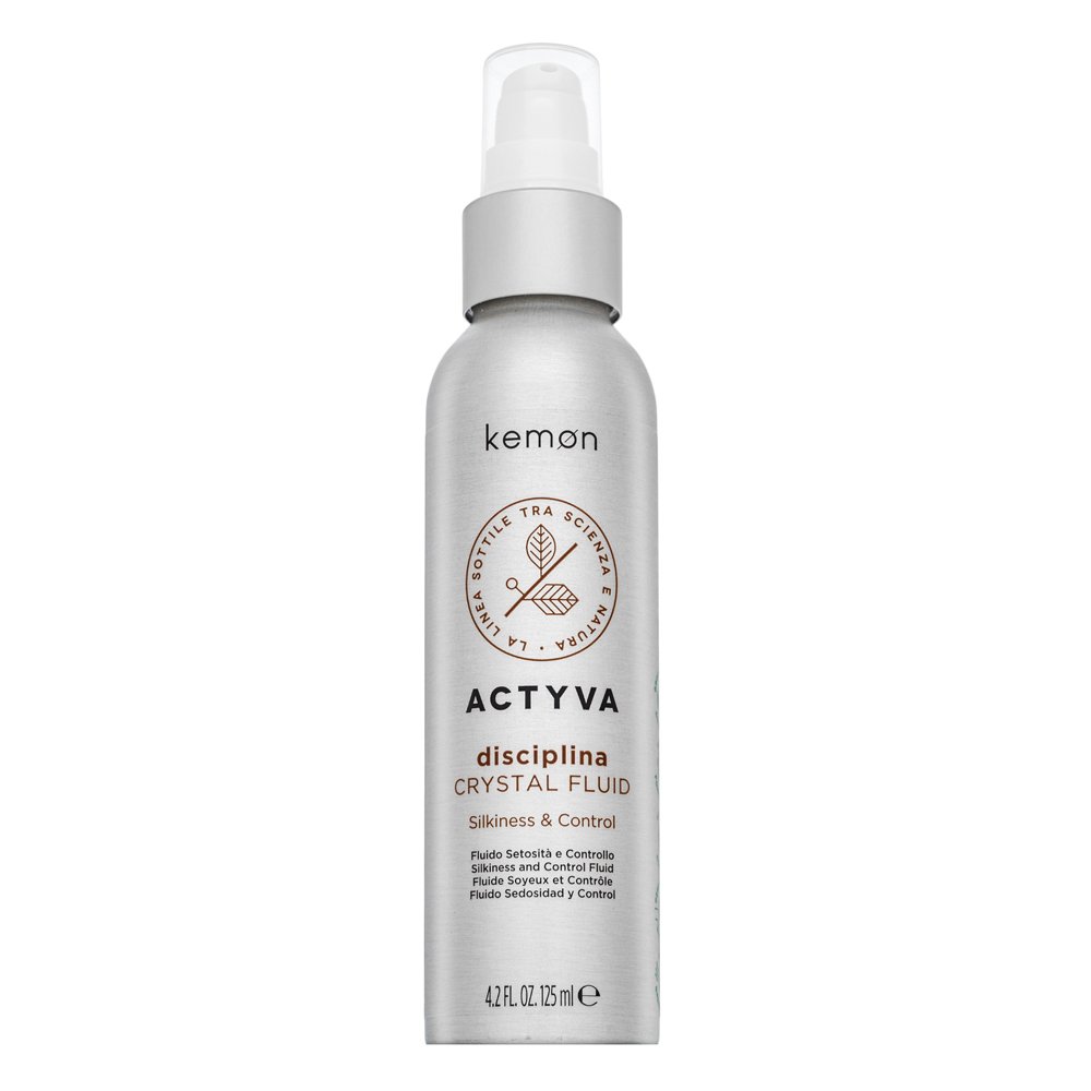 Kemon Actyva Disciplina Crystal Fluid cura dei capelli senza risciacquo contro l'effetto crespo 125 ml
