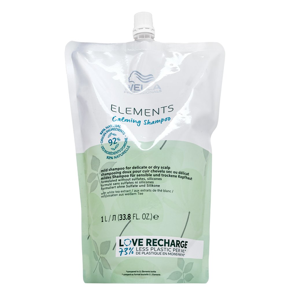Wella Professionals Elements Calming Shampoo shampoo rinforzante per la sensibilità del cuoio capelluto Refill 1000 ml