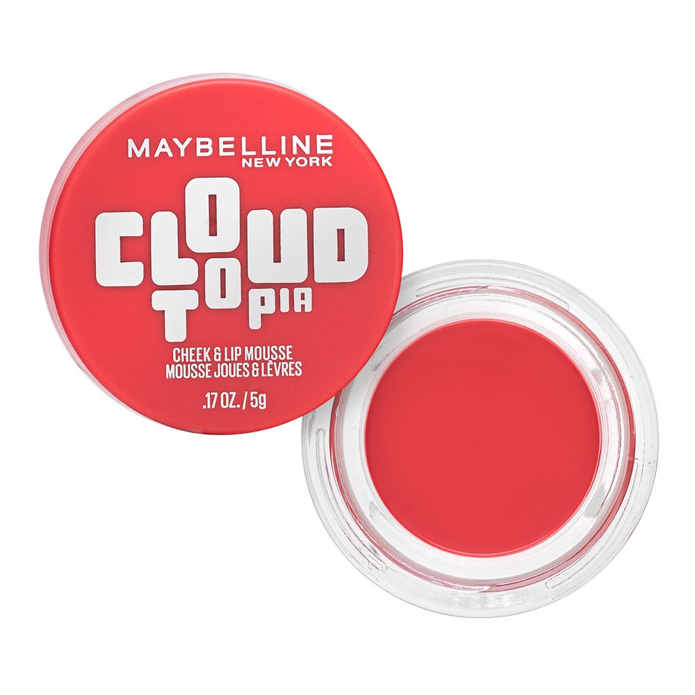 Maybelline Cloudtopia Cheek & Lip Mousse schiuma multifunzionale per labbra e viso 05 Coral Illusion 5 g