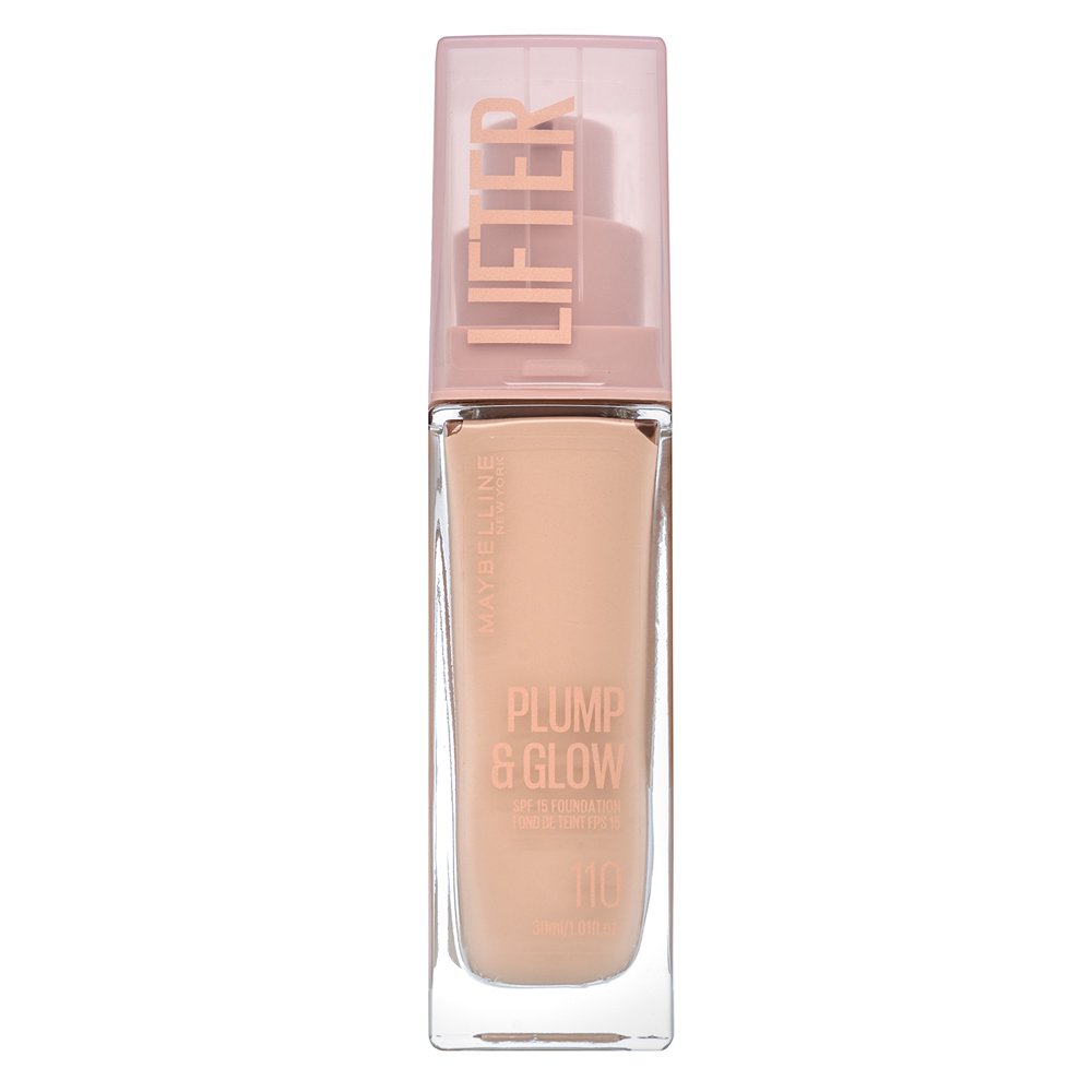 Maybelline Lifter Plump & Glow SPF 15 Foundation fondotinta liquido per l' unificazione della pelle e illuminazione 110 30 ml