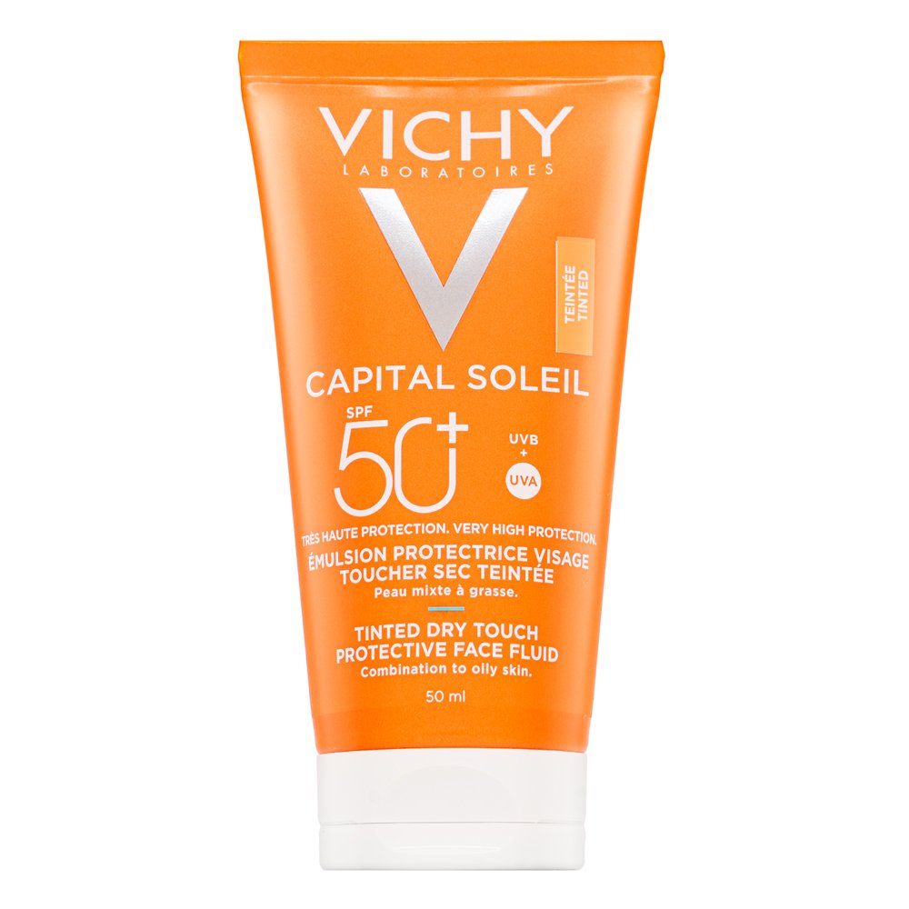 Vichy Capital Soleil lozione abbronzante Tinted Dry Touch Face Fluid SPF50 50 ml