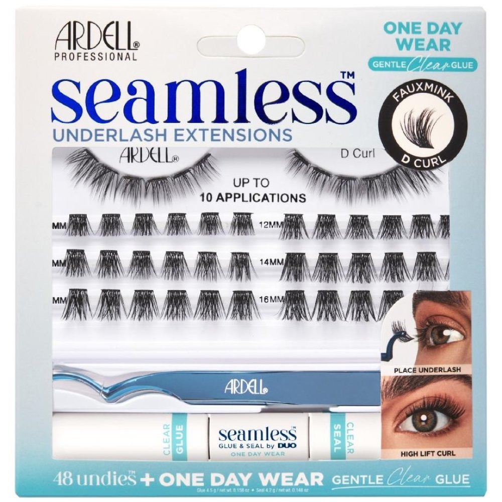 Ardell Seamless Underlash Extensions Kit kit per allungare le ciglia Fauxmink D Curl