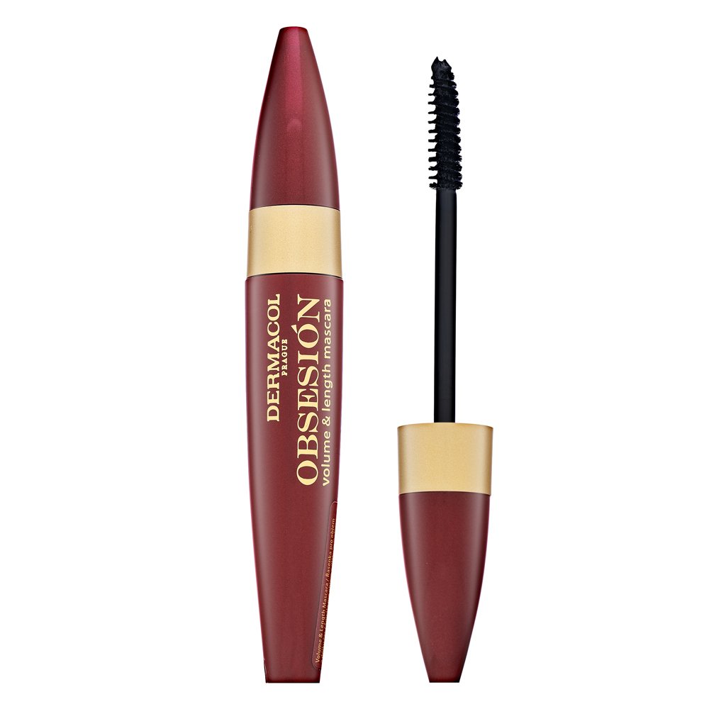 Dermacol Obsesión Volume & Length Mascara mascara per l'estensione delle ciglia e volume 01 Black 9 ml