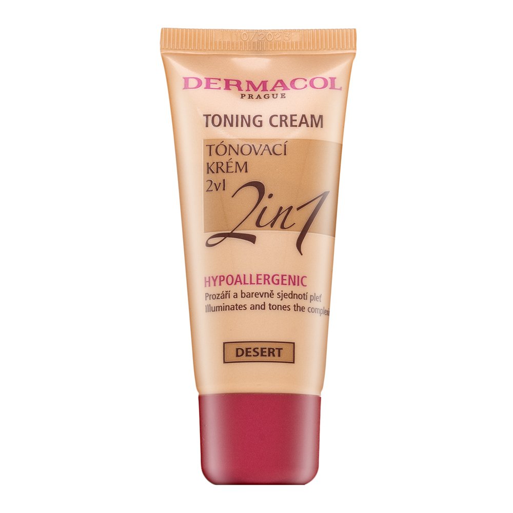 Dermacol Toning Cream 2in1 emulsione tonificante e idratante per unificare il tono della pelle Desert 30 ml