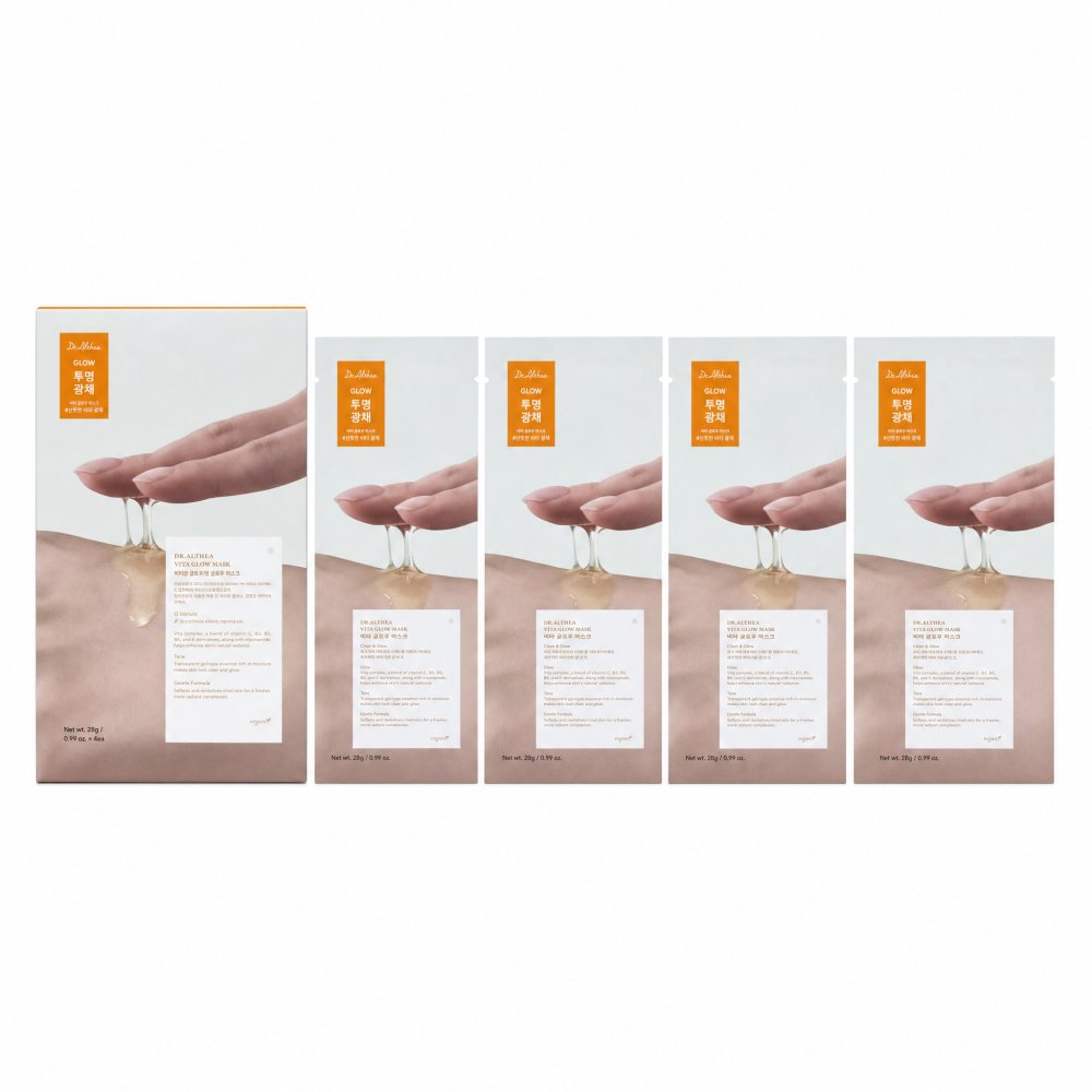 Dr. Althea mascheraviso in tessuto Vita Glow Mask 4 x 28 g