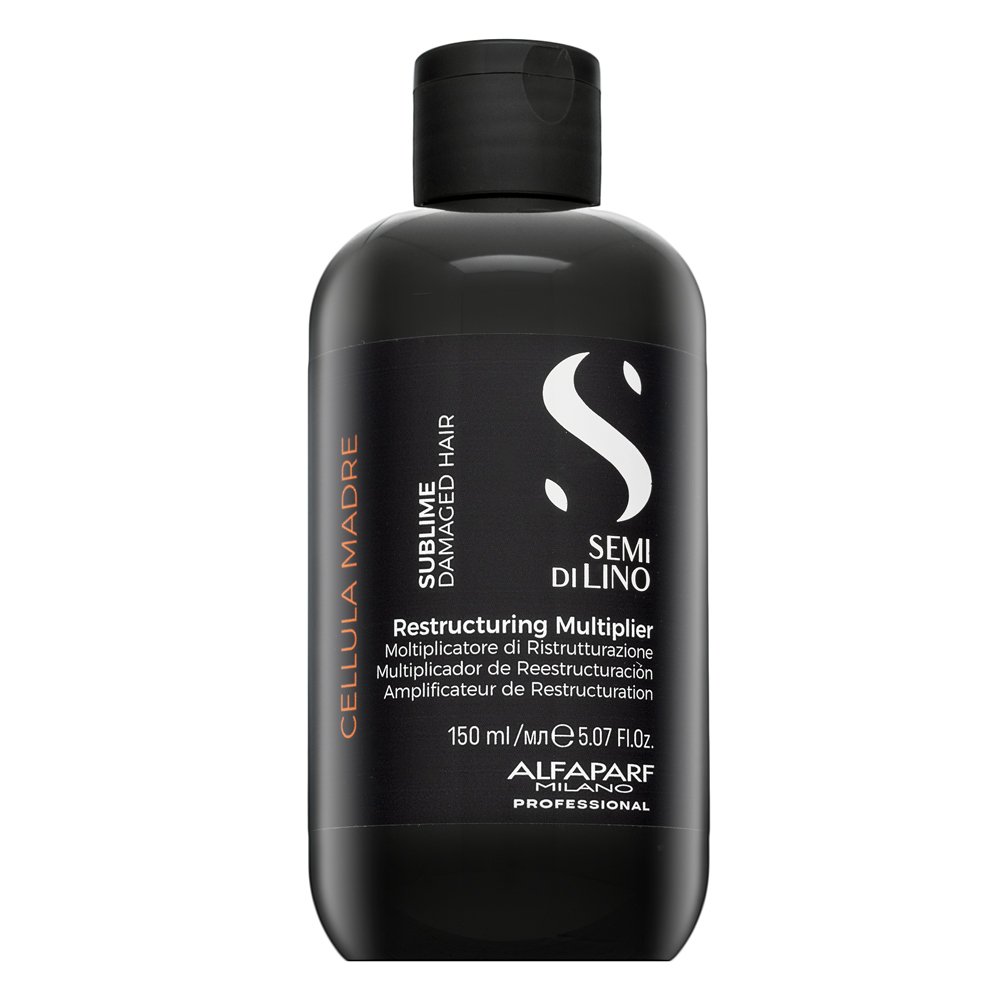Alfaparf Milano Semi Di Lino Cellula Madre Sublime Restructuring Multiplier cura dei capelli senza risciacquo per la sensibilità del cuoio capelluto 150 ml