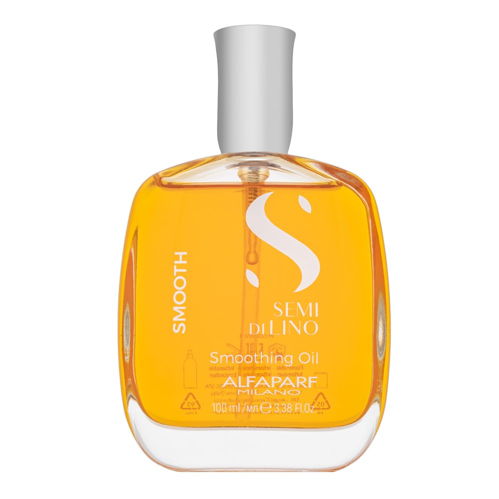 Alfaparf Milano Semi Di Lino Smooth Smoothing Oil olio per capelli lisciante per capelli ruvidi e ribelli 100 ml