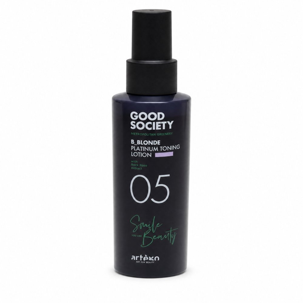 Artègo Good Society 05 B_Blonde Platinum Toning Lotion spray colorato per capelli biondo platino e grigi 150 ml