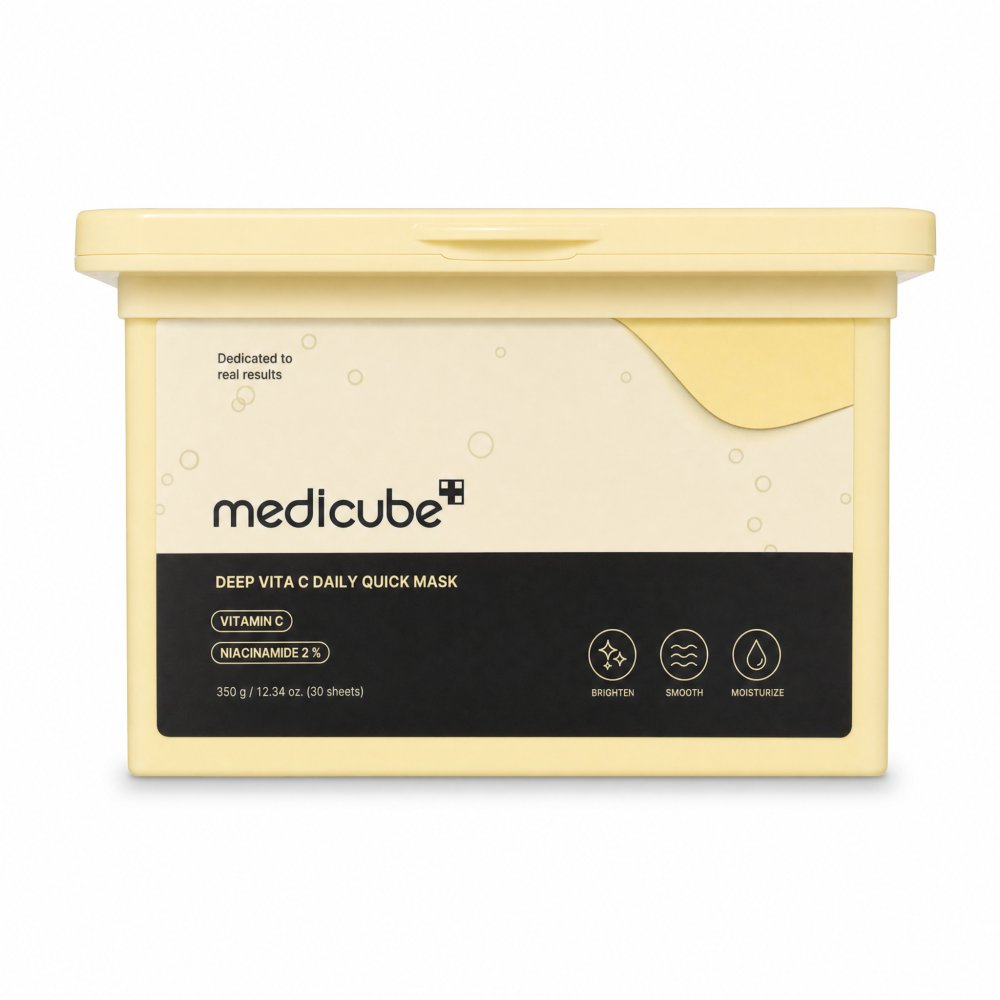 Medicube maschera illuminante Deep Vita C Daily Quick Mask 30 pcs