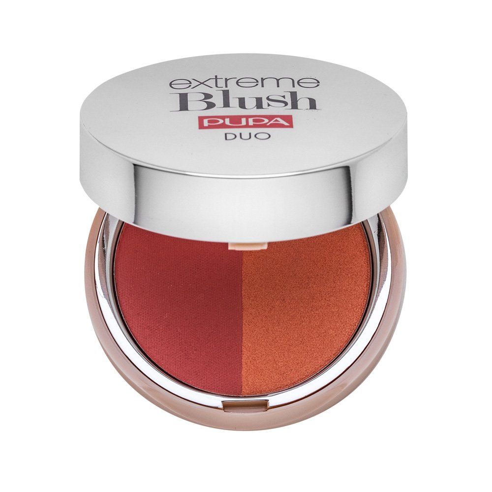 Pupa Extreme Blush DUO blush in polvere 130 Matt Salmon - Radiant Peach 4 g