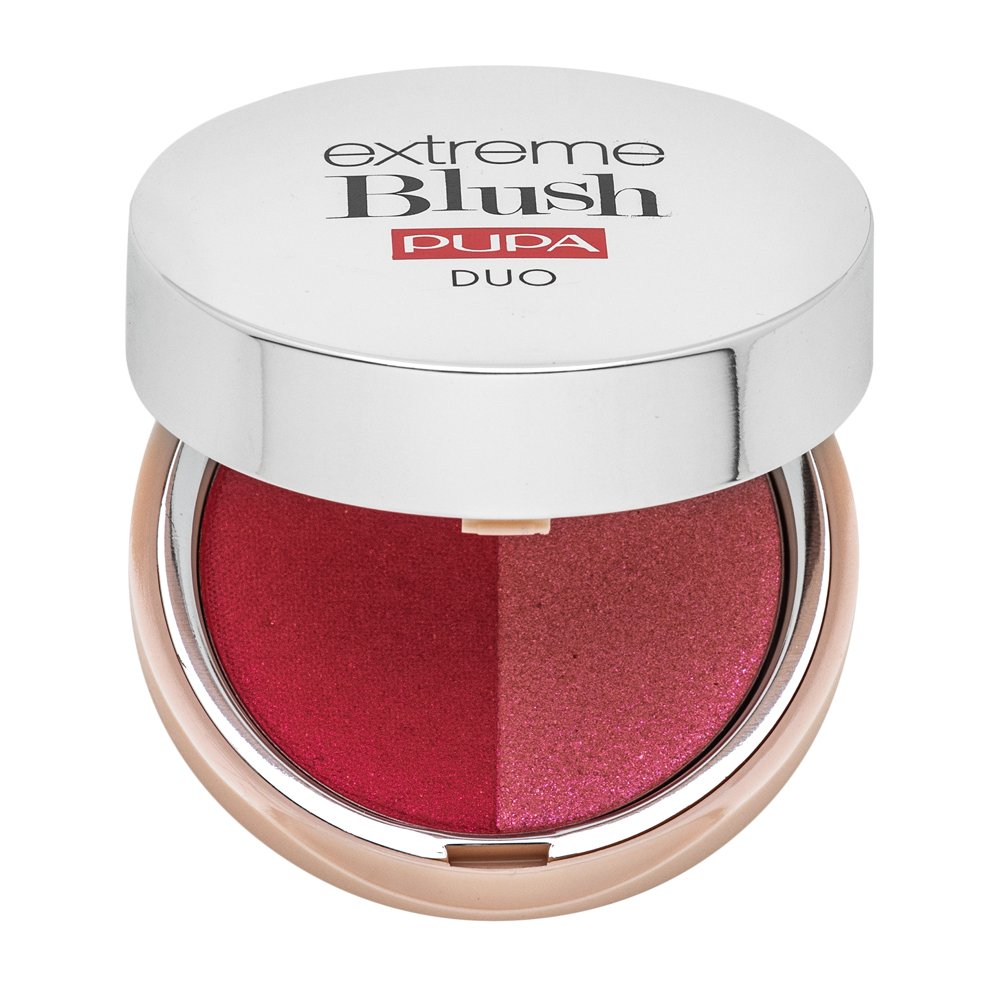 Pupa Extreme Blush DUO blush in polvere 140 Radiant Flamingo - Glow Creamy 4 g
