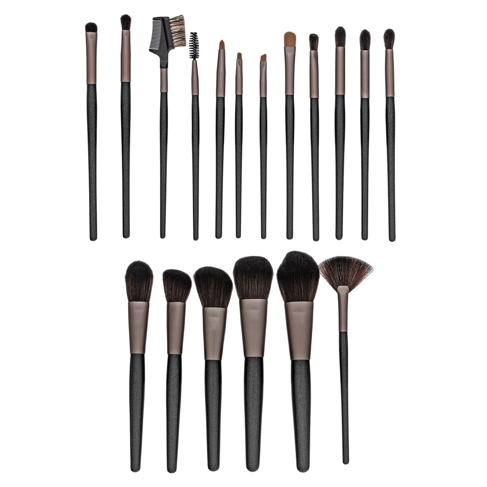 MIMO Makeup Brush Set Black set di pennelli 18 Pcs