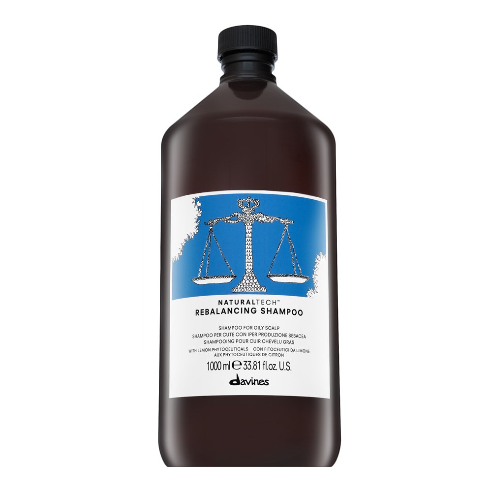 Davines Natural Tech Rebalancing Shampoo shampoo detergente per cuoio capelluto grasso 1000 ml