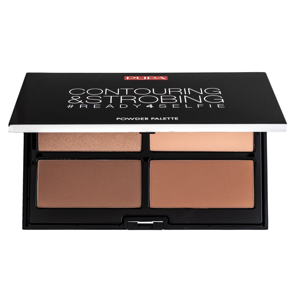 Pupa Contouring & Strobing Ready 4 Selfie Powder Palette Medium Skin palette contouring 18 g