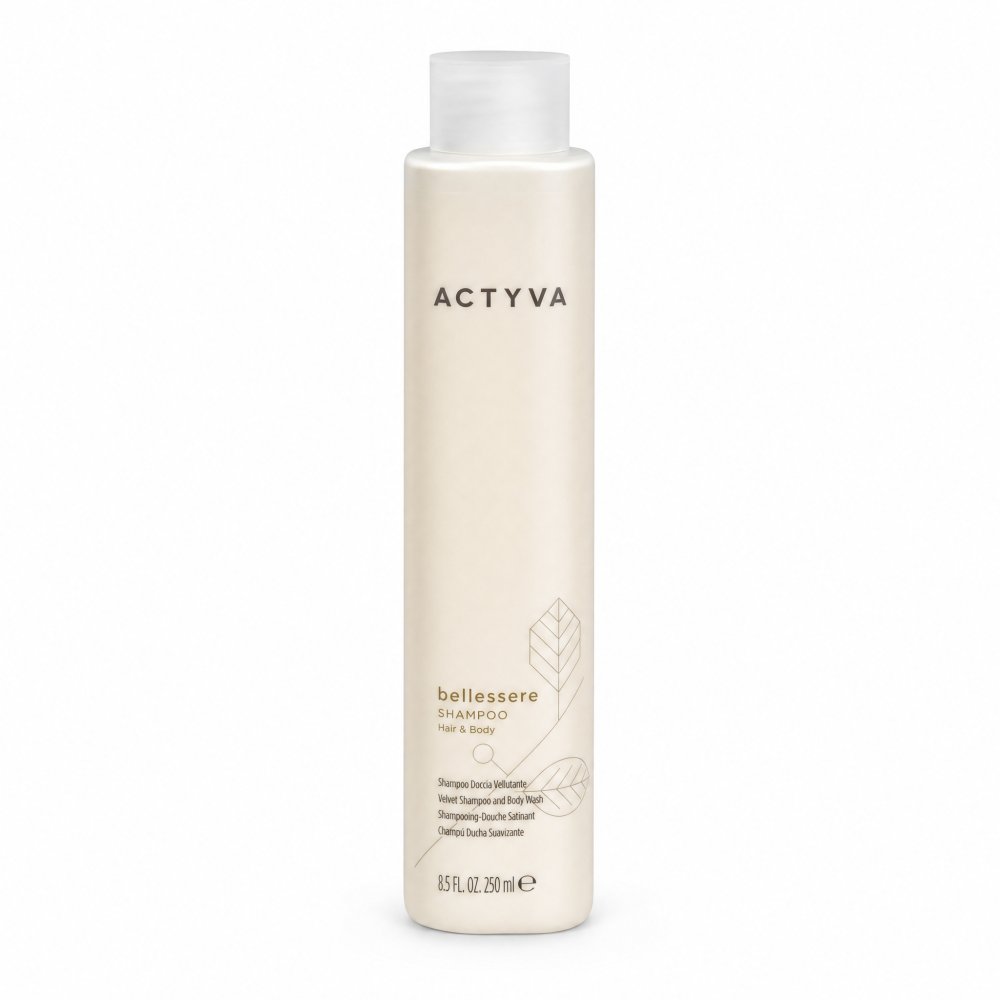 Kemon Actyva Bellessere Velvet Shampoo and Body Wash shampoo nutriente per i capelli e il corpo 250 ml