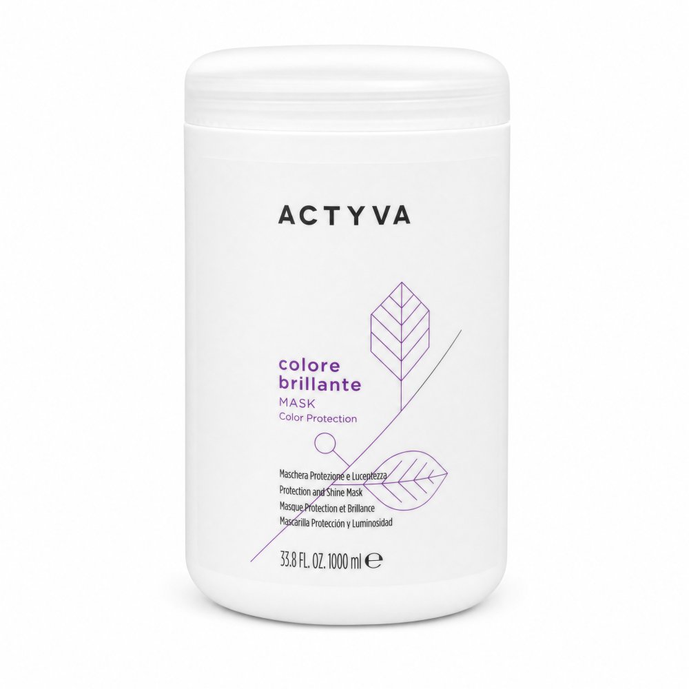 Kemon Actyva Colore Brillante Protection and Shine Mask maschera rinforzante per lucentezza e protezione dei capelli colorati 1000 ml