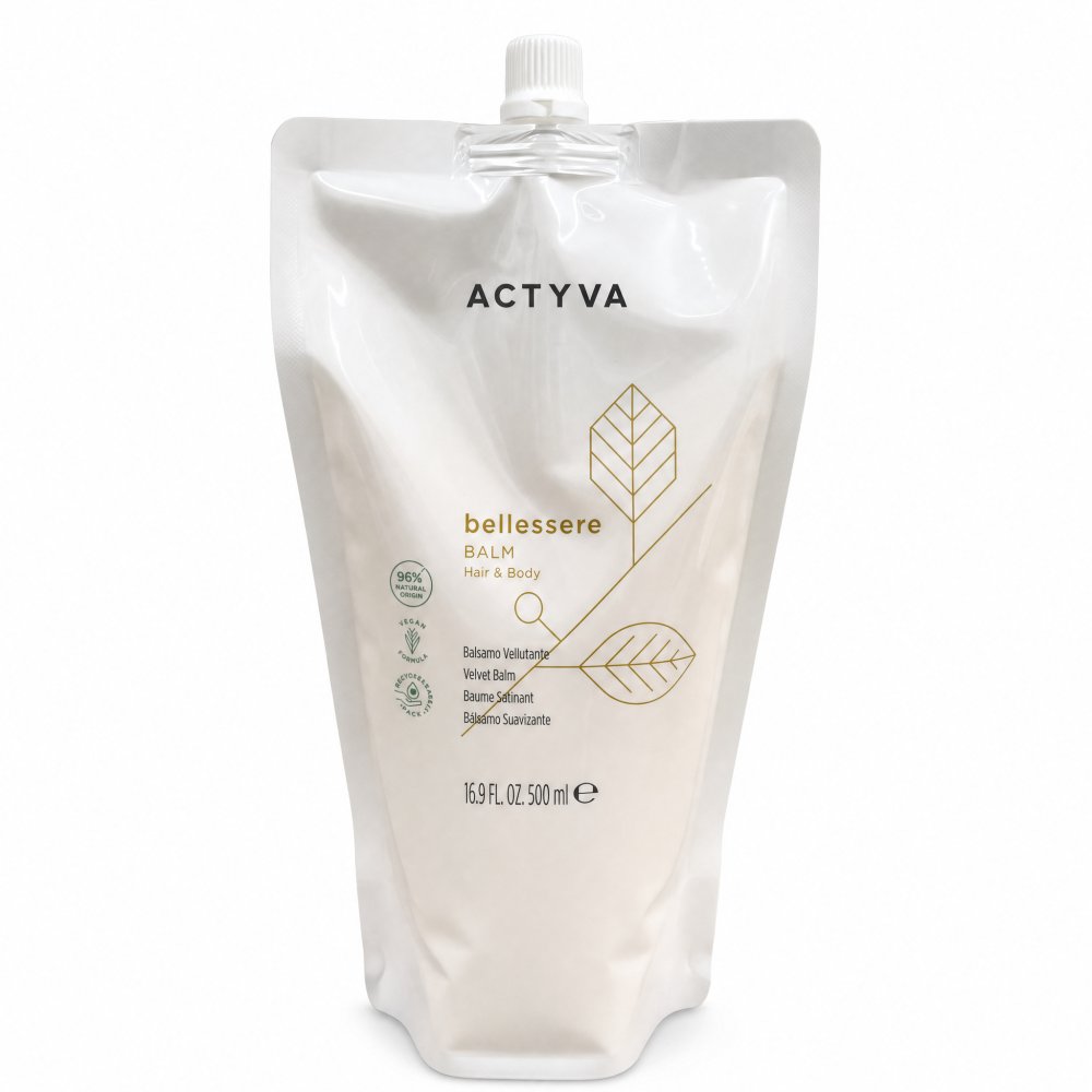 Kemon Actyva Bellessere Velvet Balm balsamo nutriente per i capelli e il corpo Refill 500 ml