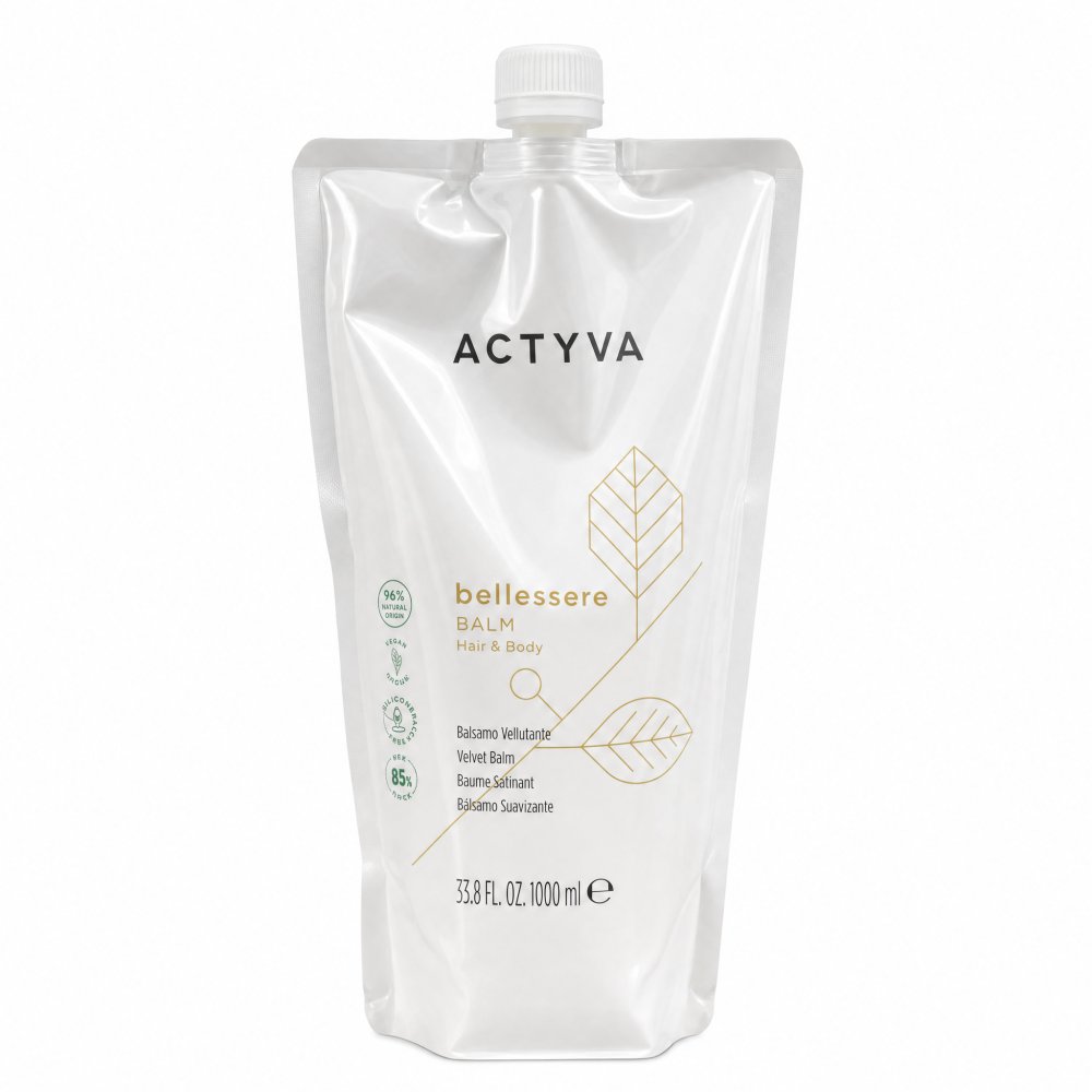 Kemon Actyva Bellessere Velvet Balm balsamo nutriente per i capelli e il corpo Refill 1000 ml