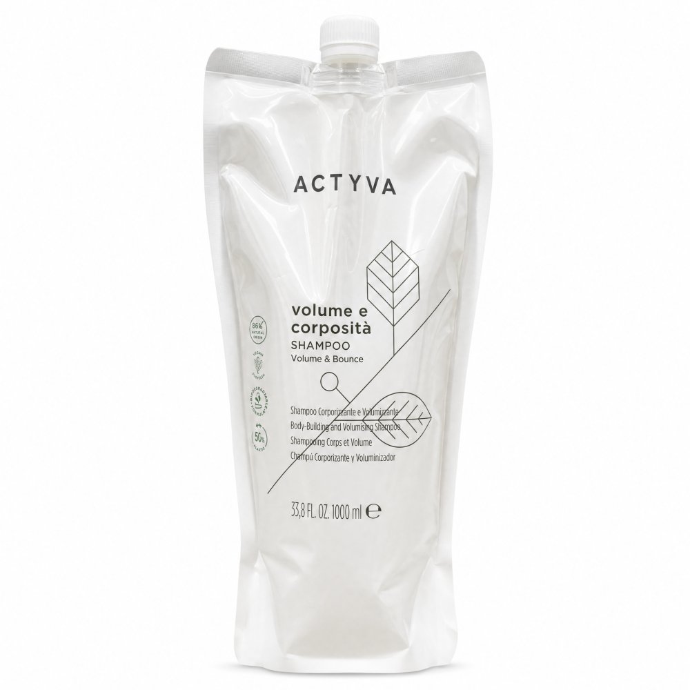 Kemon Actyva Volume E Corposita Shampoo shampoo per volume dei capelli Refill 1000 ml