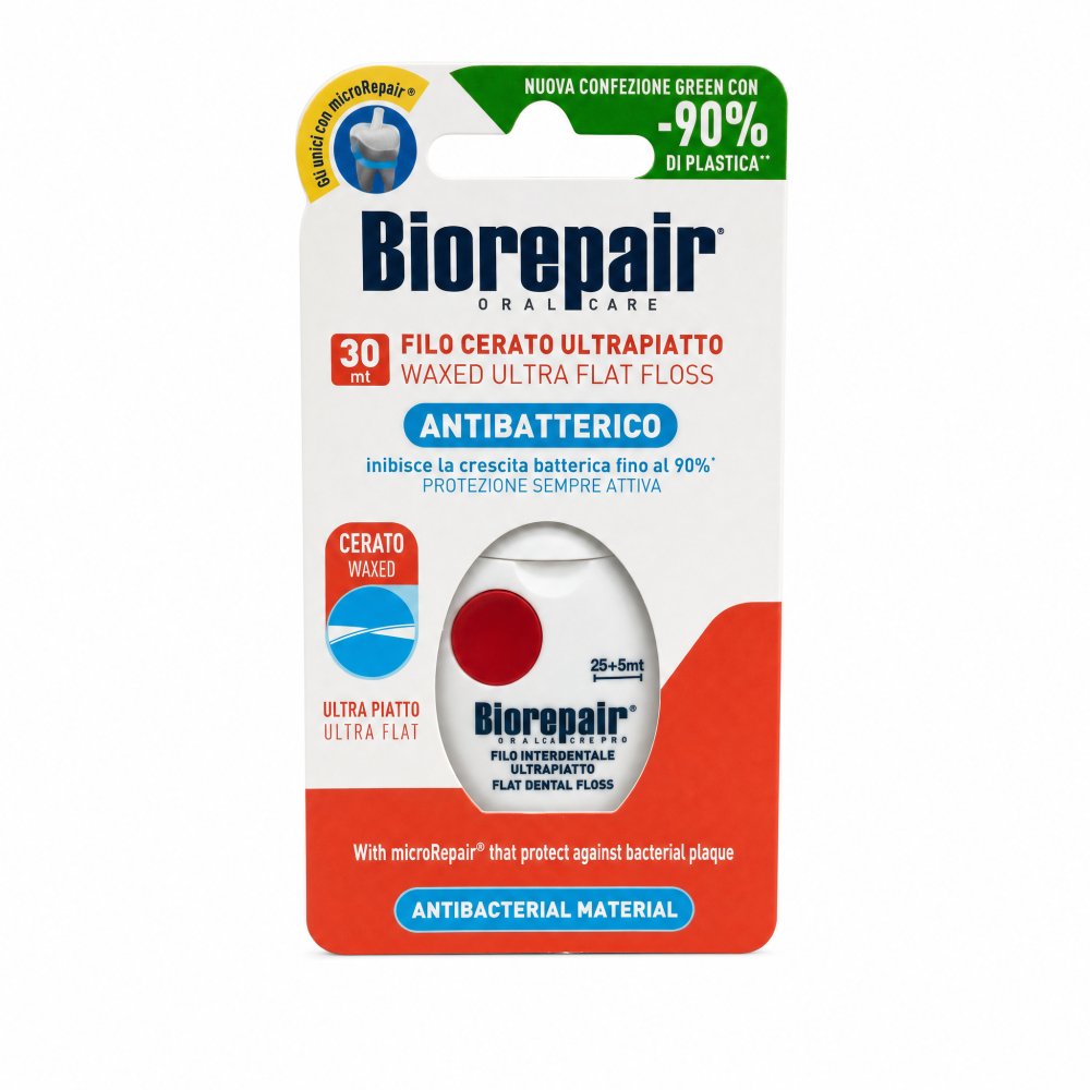 Biorepair Waxed Ultra Flat Floss 30 m