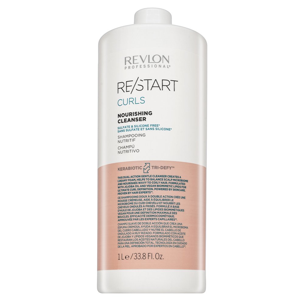 Revlon Professional Restart Curls Nourishing Cleanser shampoo detergente per i capelli ricci 1000 ml