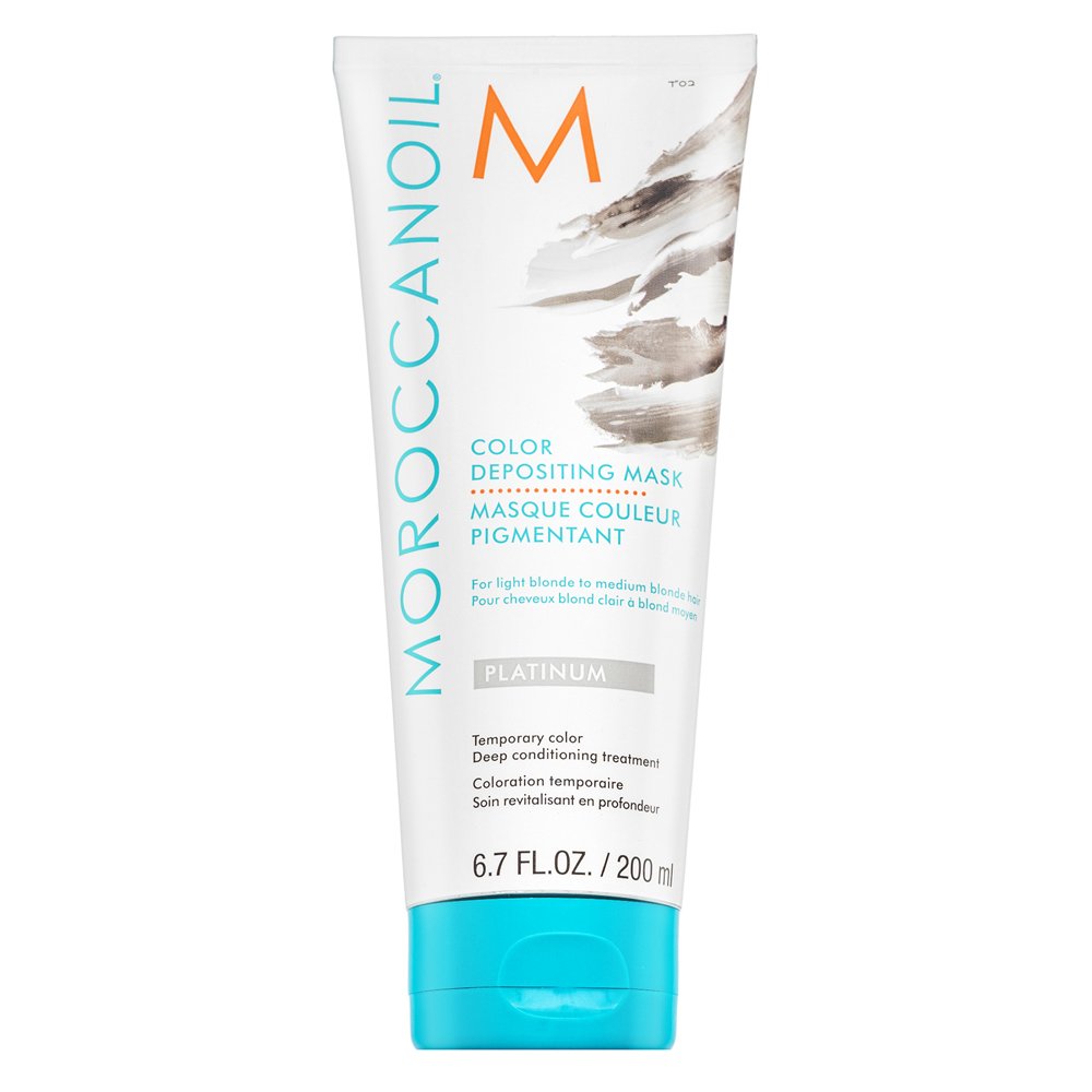 Moroccanoil Color Depositing Mask maschera nutriente con pigmenti colorati Platinum 200 ml