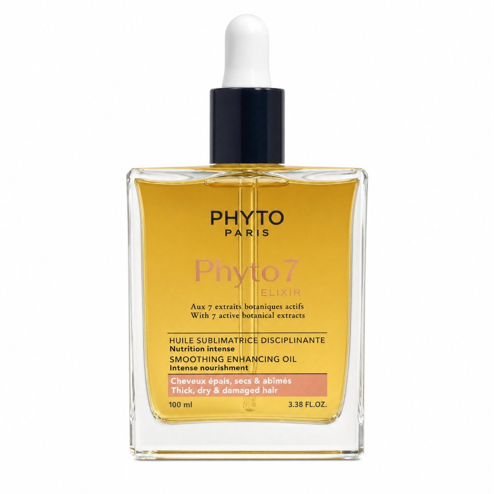 Phyto 7 Elixir Smoothing Enhancing Oil olio per capelli lisciante per morbidezza e lucentezza dei capelli 100 ml
