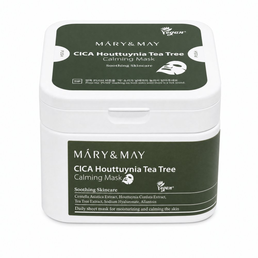 Mary & May CICA Houttuynia Tea Tree maschera Calming Mask 30 pcs