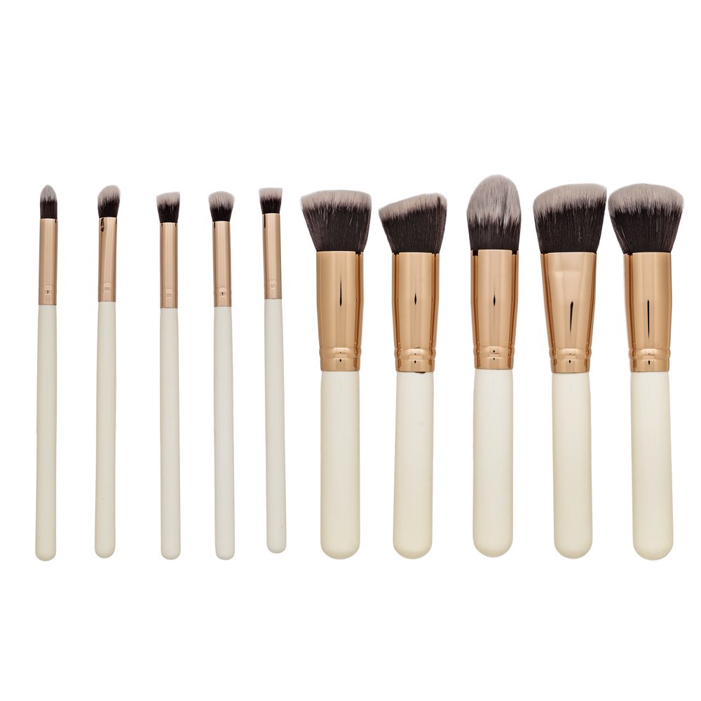 MIMO Makeup Brush Set set di pennelli Kabuki White 10 Pcs