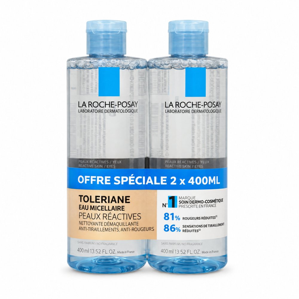 La Roche-Posay Toleriane acqua micellare detergente Eau Micellaire 2 x 400 ml